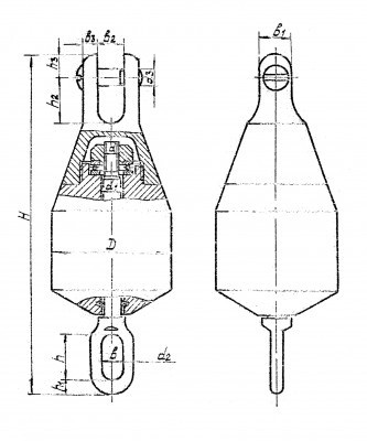 Противовес вертлюжный 40 ОСТ 5.2003-87
